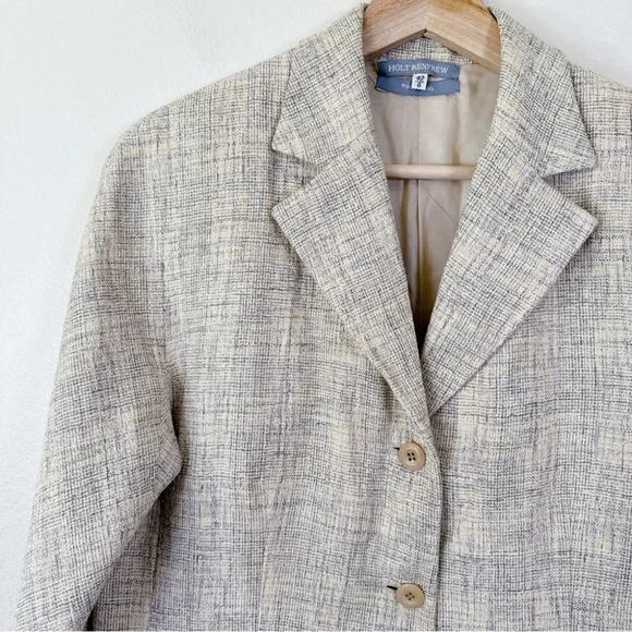 Holt Renfrew True Hemp Heathered Button Slim Fit  Blazer - Picture 9 of 16